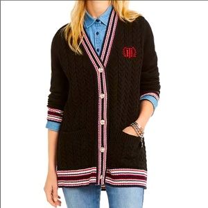 Tommy Hilfiger Cable-knit Varsity Cardigan